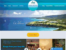 Tablet Screenshot of playagrandeparkhotel.com